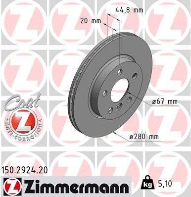 ZIMMERMANN Bremsscheibe IZIN150292420 Online-Deal