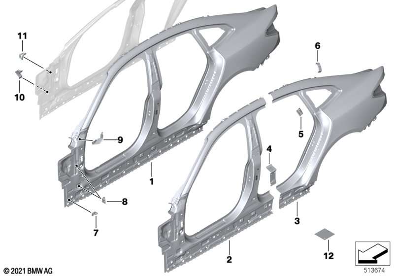 BMW A-Säule aussen links 4er G26 i4 G26 Angebot