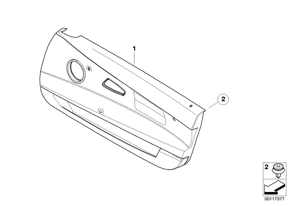 BMW Türverkleidung Kunstleder links E85 51417061041 Online-Deal