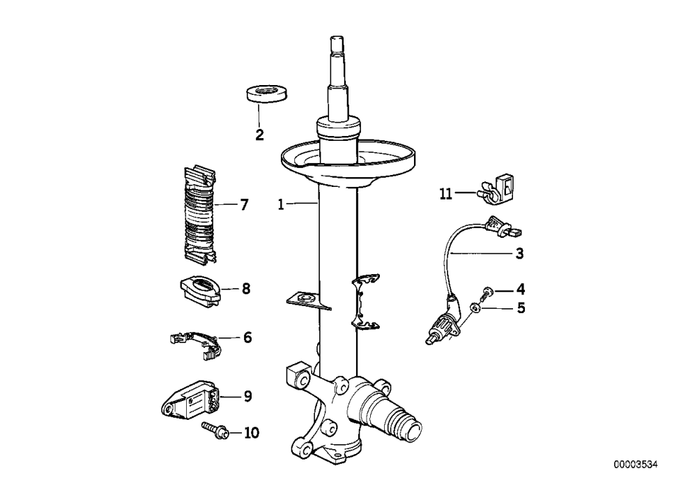 BMW Impulsgeber ABS E31 34521181911