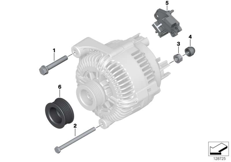 BMW Riemenscheibe Generator E46 E60 E61 E63 E64 E65 E66 E85 E87 E90 E91 12317570152 Online-Verkauf