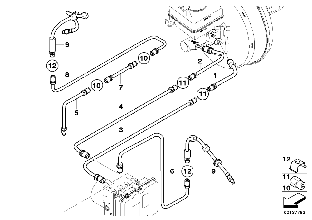 BMW Rohrleitung E60 E61 E63 E64 34326771625