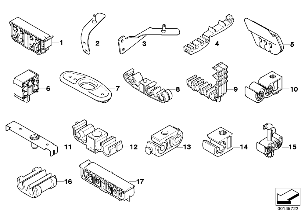 BMW Halter Bremsleitung 5 fach E60 E61 E63 E64 34306771401 Räumungsverkauf