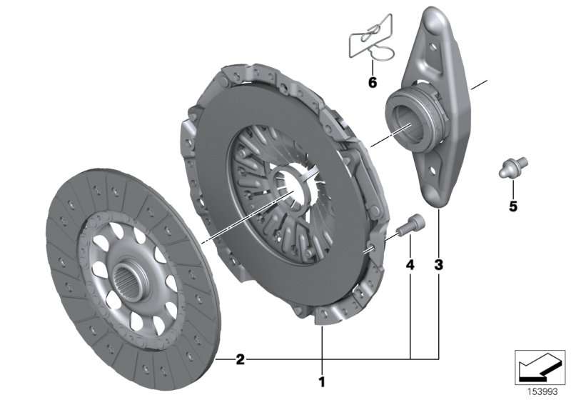BMW Satz Kupplungsteile E84 F10 F11 F20 F21 F22 F30 F31 F32 F33 F34 G30 G31 21208631808 Verkauf