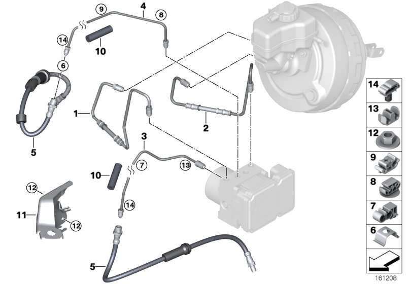 BMW Halter Bremsleitung E81 E82 E84 E87 E88 E90 E91 E92 E93 34326762820 Rabatt