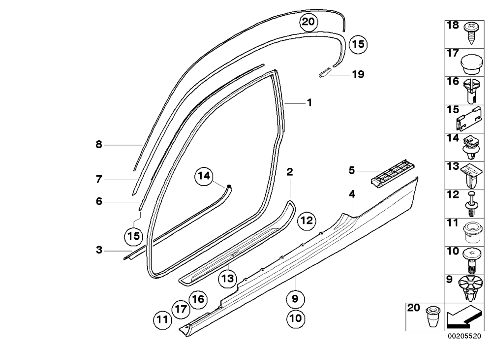 BMW Blende Einstieg links E92 E93 51478046475 günstig