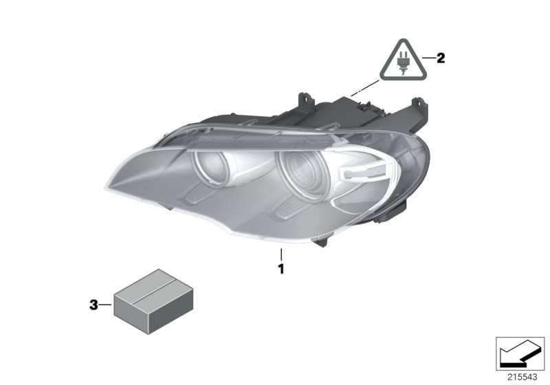 BMW Scheinwerfer Bi-Xenonlicht links E70 63117240789 Verkauf