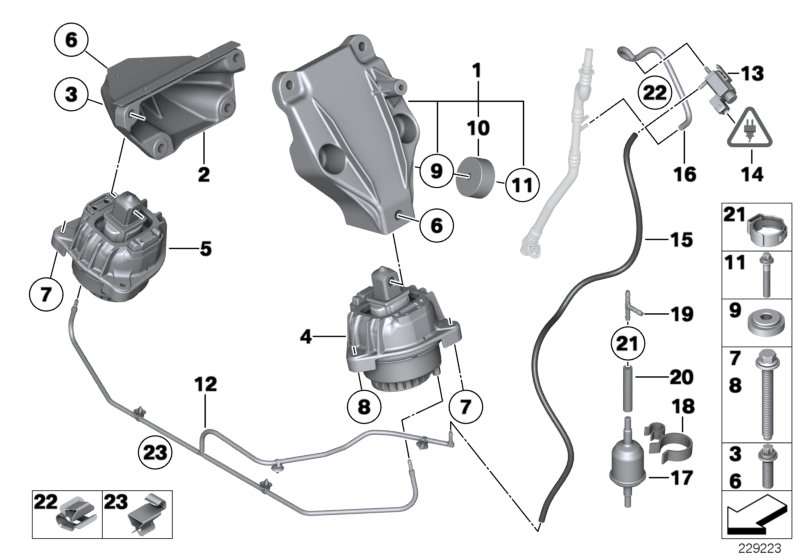 BMW Zusatzmasse F01 F02 F06 F07 F10 F11 F12 F13 F39 F20 F45 F46 F48 G01 G02 G05 G06 G07 G11 G12 G14 G15 G20 G30 G31 G32 F54 F60 22326872625 begrenzter Vorrat