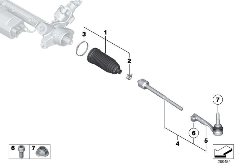 BMW Kugelgelenk links F15 F16 F85 F86 32106858736