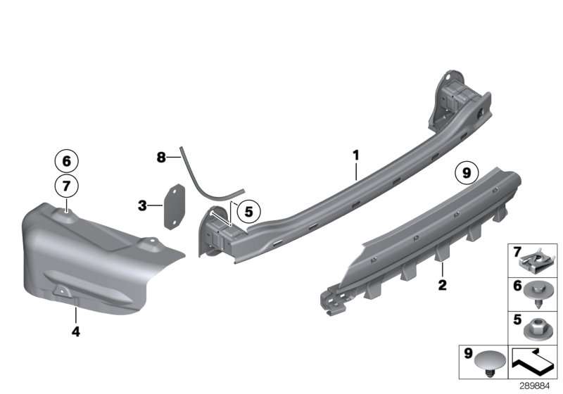 BMW Sichtschutz F11 F34 51127304450