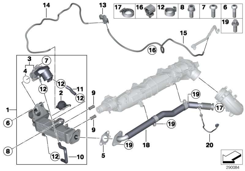 BMW AGR-Leitung F01 F02 F10 F11 F15 F16 11718506678 Blitzverkauf