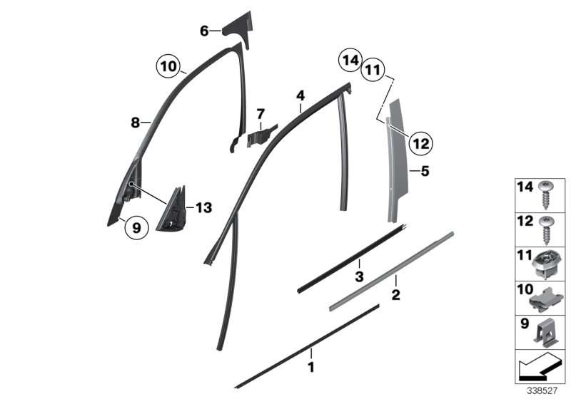 BMW Federklammer E83 E84 E89 I15 R60 R61 51353448469 günstig
