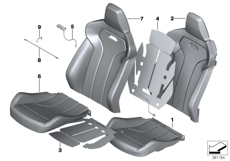 BMW M Blende Lehne F80 F82 52109503045 jetzt online