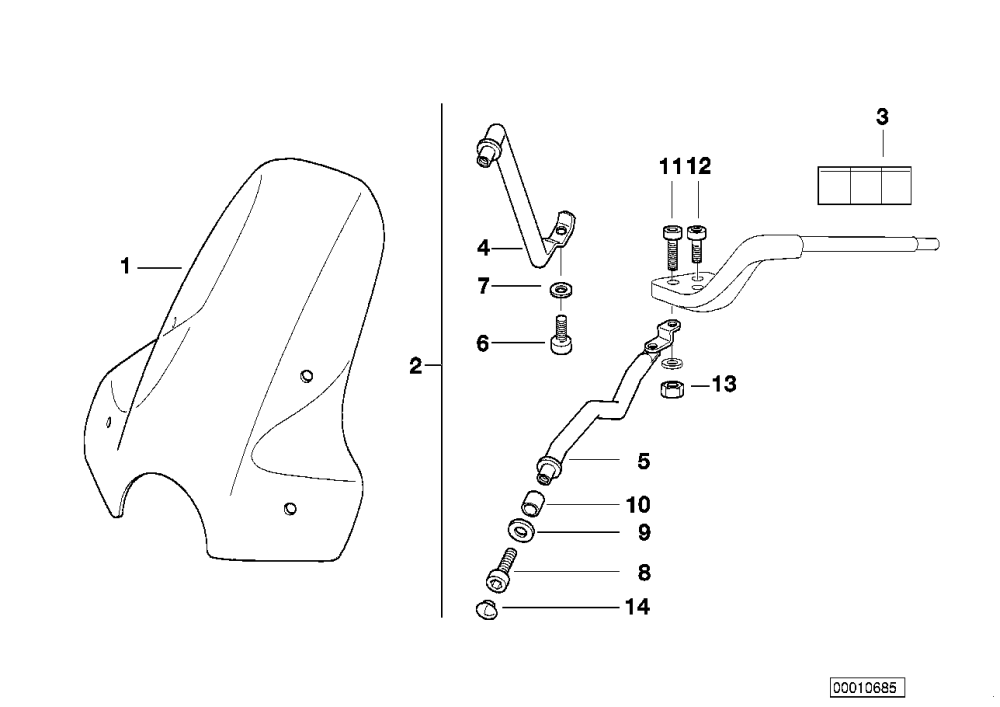 BMW Halter unten rechts 46632317444 günstig