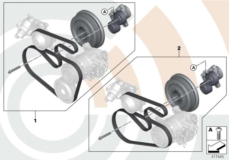 BMW Reparatursatz Riementrieb komplett E81 E82 E84 E87 E88 E90 E91 E92 E93 11282409321 speziell
