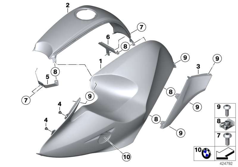 BMW Tankabdeckung Mitte K29 46637686753 Verkauf