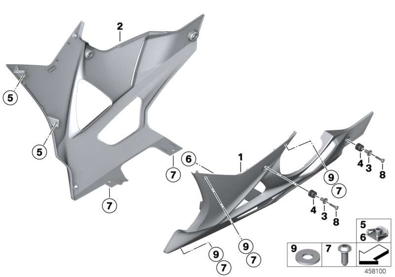 BMW Motorspoiler links K46 46637715949 im Angebot