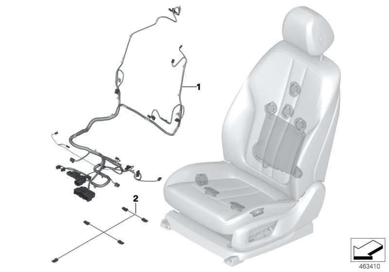 BMW Kabelbaum Basissitz m. Memory rechts 6er G32 7er G11 G12 Online-Verkauf