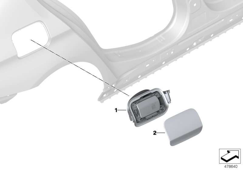 BMW Einfüllklappe F90 G30 51917387934