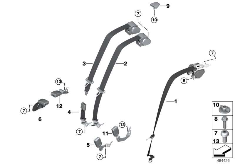 BMW Endbeschlag trennbar F90 G30 72117430064 Blitzverkauf