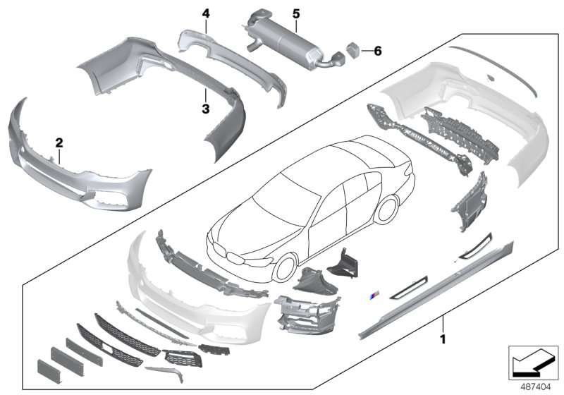 BMW Aufnahme Nebelscheinwerfer rechts G30 G31 51118064978 jetzt online