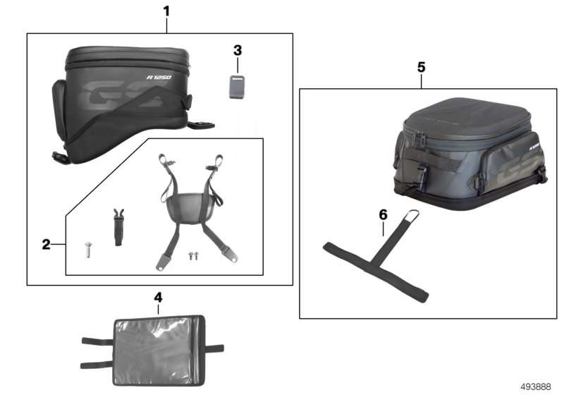 BMW Tasche Soziussitz K50 77492465445 jetzt online