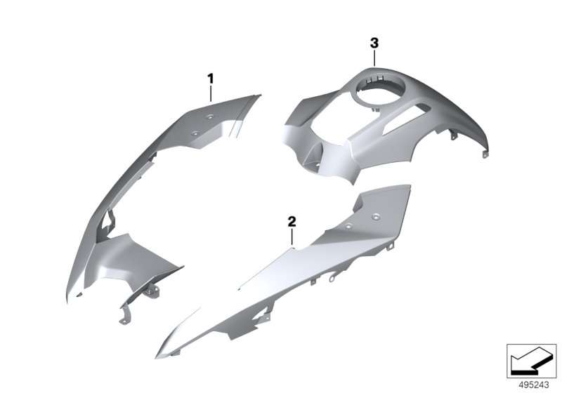 BMW Vorderradabdeckung oben rechts K51 46618409338