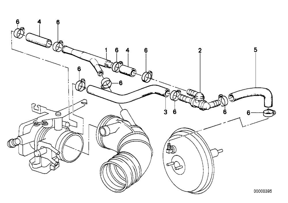 BMW Schlauch E12 E30 E36 34331118626