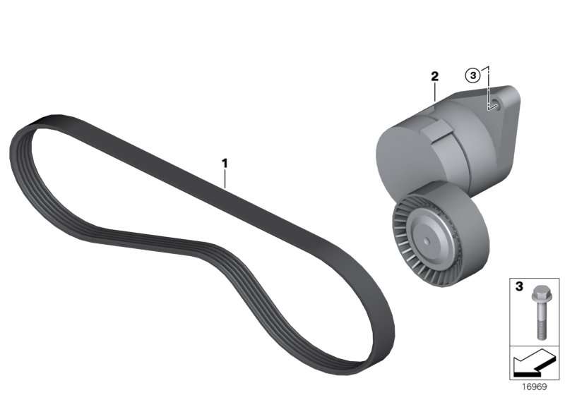 BMW Spannrolle mit Spanneinrichtung E39 E46 E53 E60 E61 E65 E66 E83 E85 11287512758 heißer Online-Verkauf