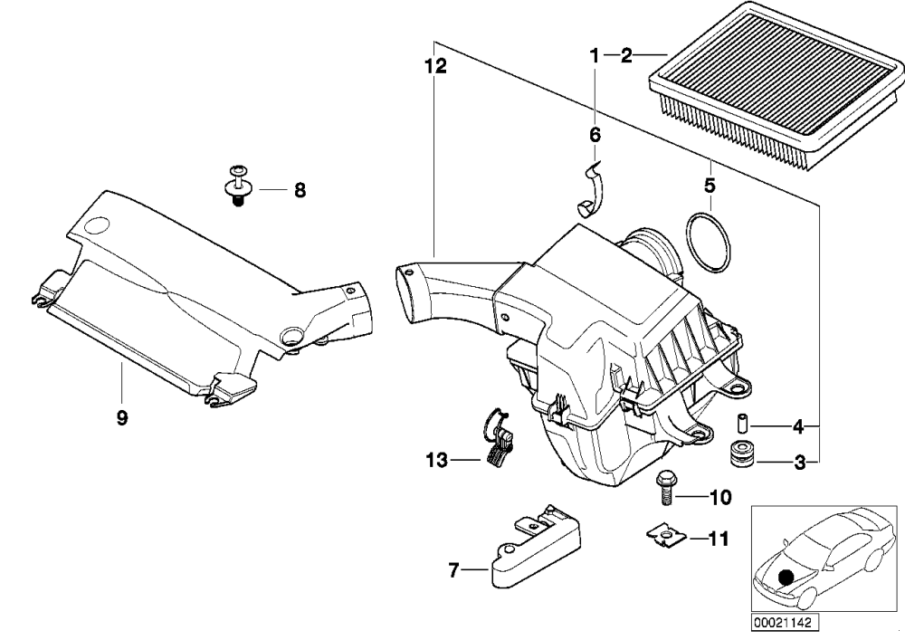 BMW Ansauggeräuschdämpfer E46 13717503496 Rabatt